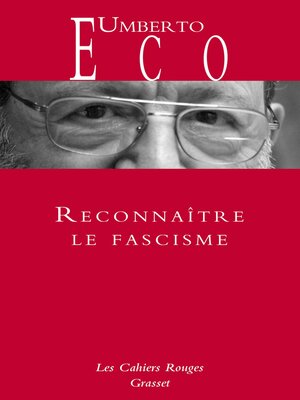 cover image of Reconnaître le fascisme